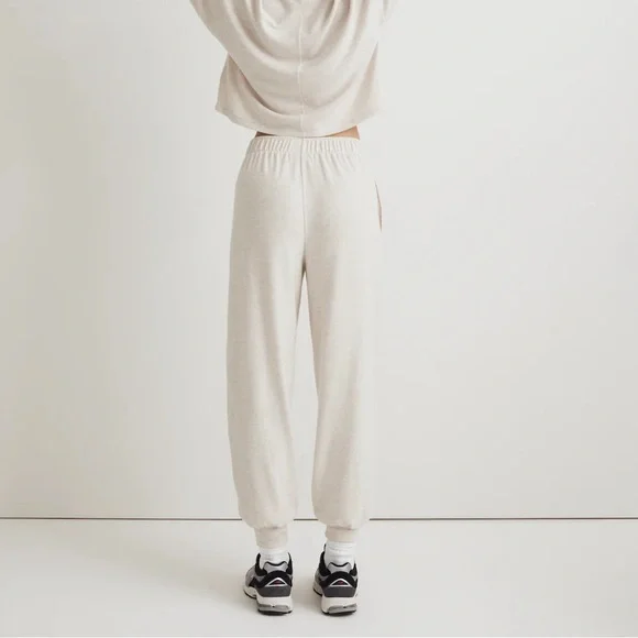 NWT / madewell Brushed Jersey Jogger Pants - Picture 4 of 10